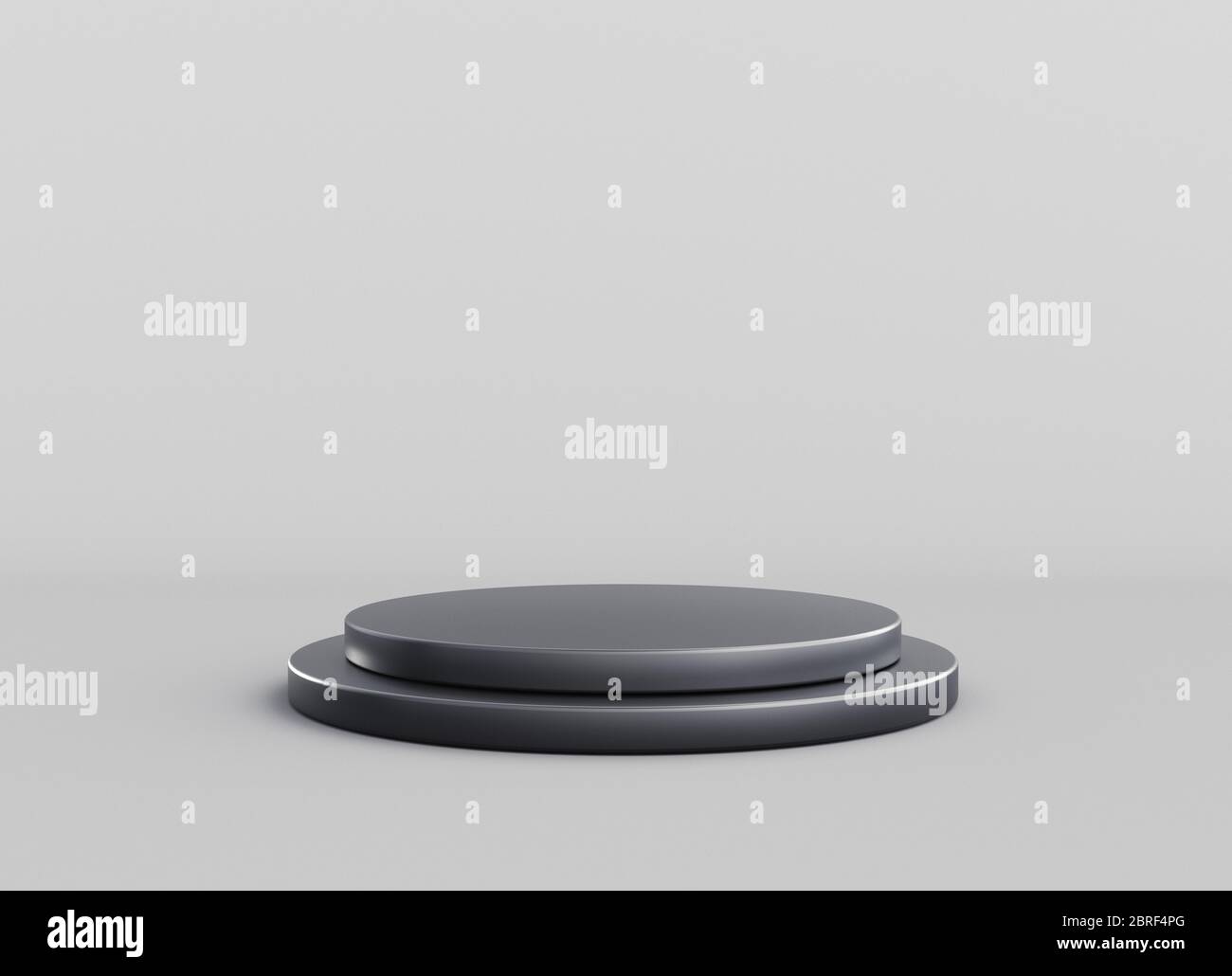 Piedistallo geometrico o cilindrico podio minimo sfondo studio per il prodotto show. rendering 3d Foto Stock