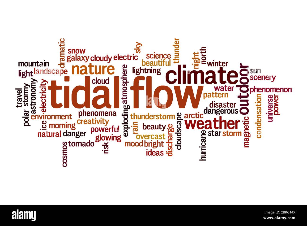 Concetto di cloud del flusso respiratorio su sfondo bianco Foto Stock