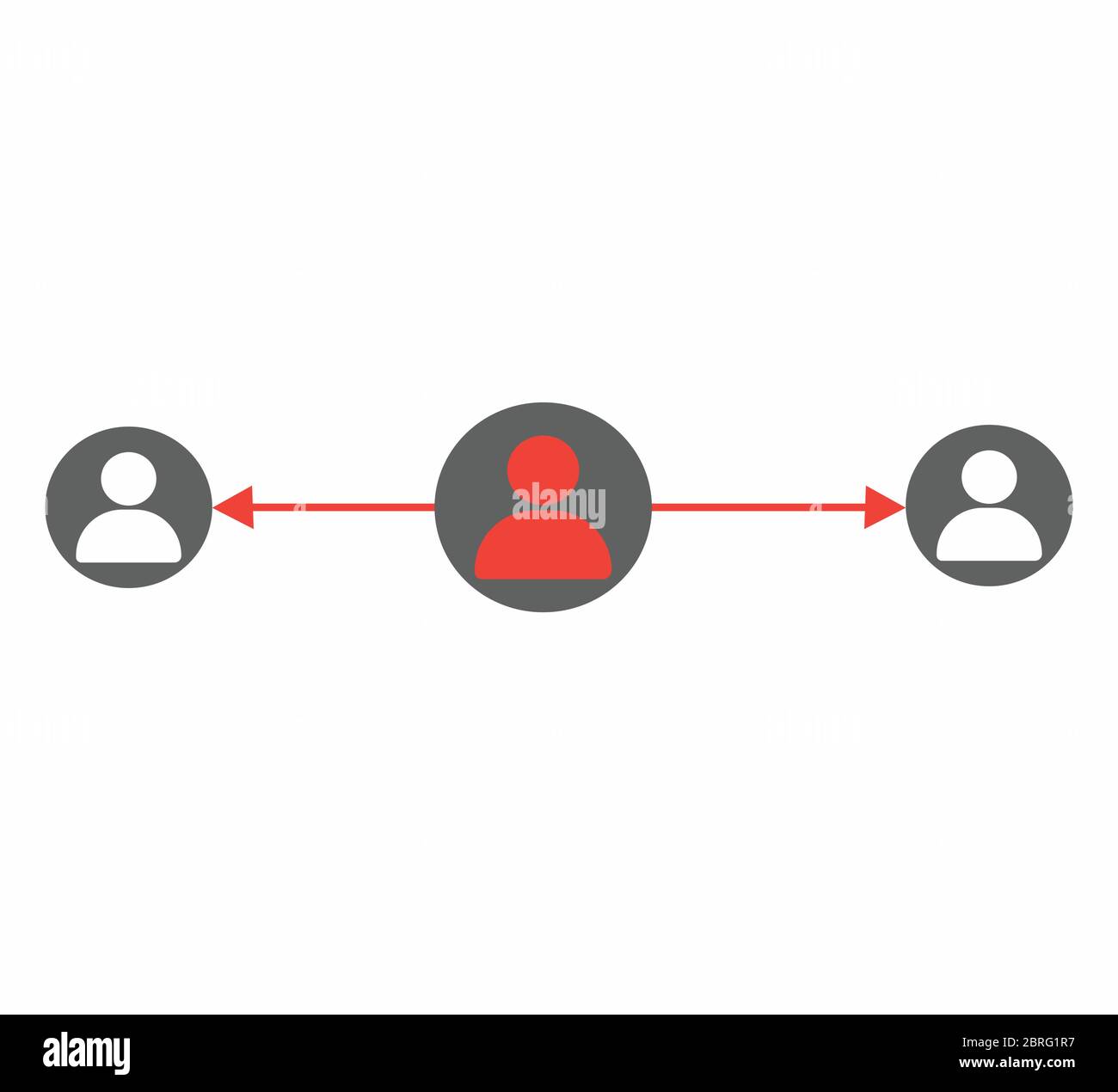 Icona persone che si connettono Illustrazione Vettoriale