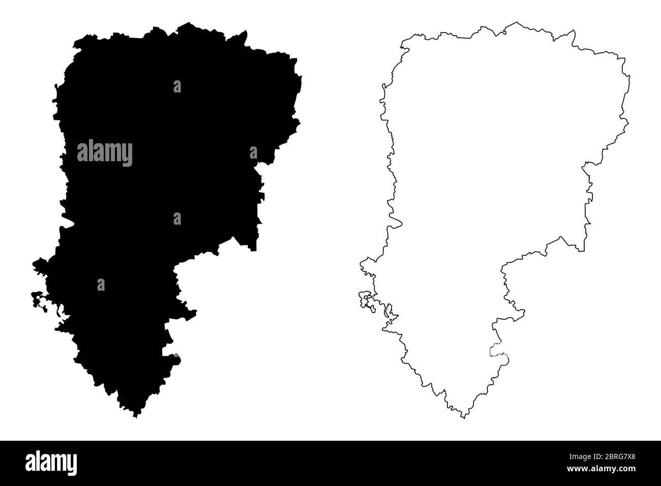 Aisne Dipartimento (Francia, Repubblica francese, regione Hauts-de-France) mappa vettoriale illustrazione, abbozzare Aisne mappa Illustrazione Vettoriale