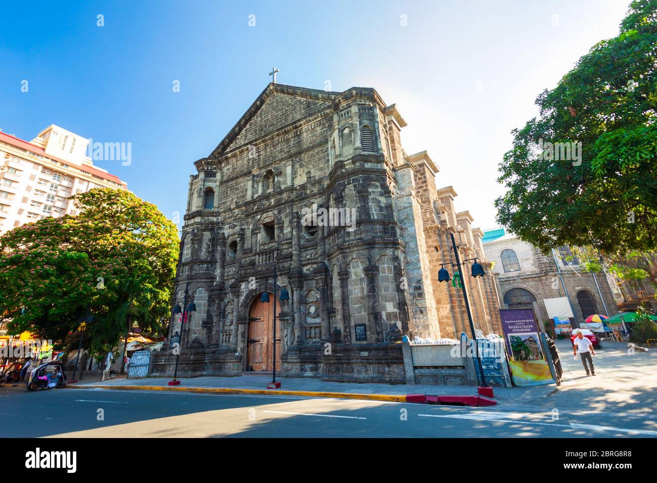 Chiesa di Malato o Chiesa Parrocchiale di nostra Signora delle Rimedi nel distretto di Malate della città di Manila nelle Filippine Foto Stock