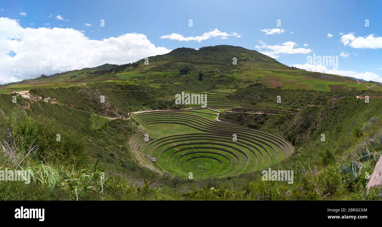 Enorme Moray, Perù Foto Stock