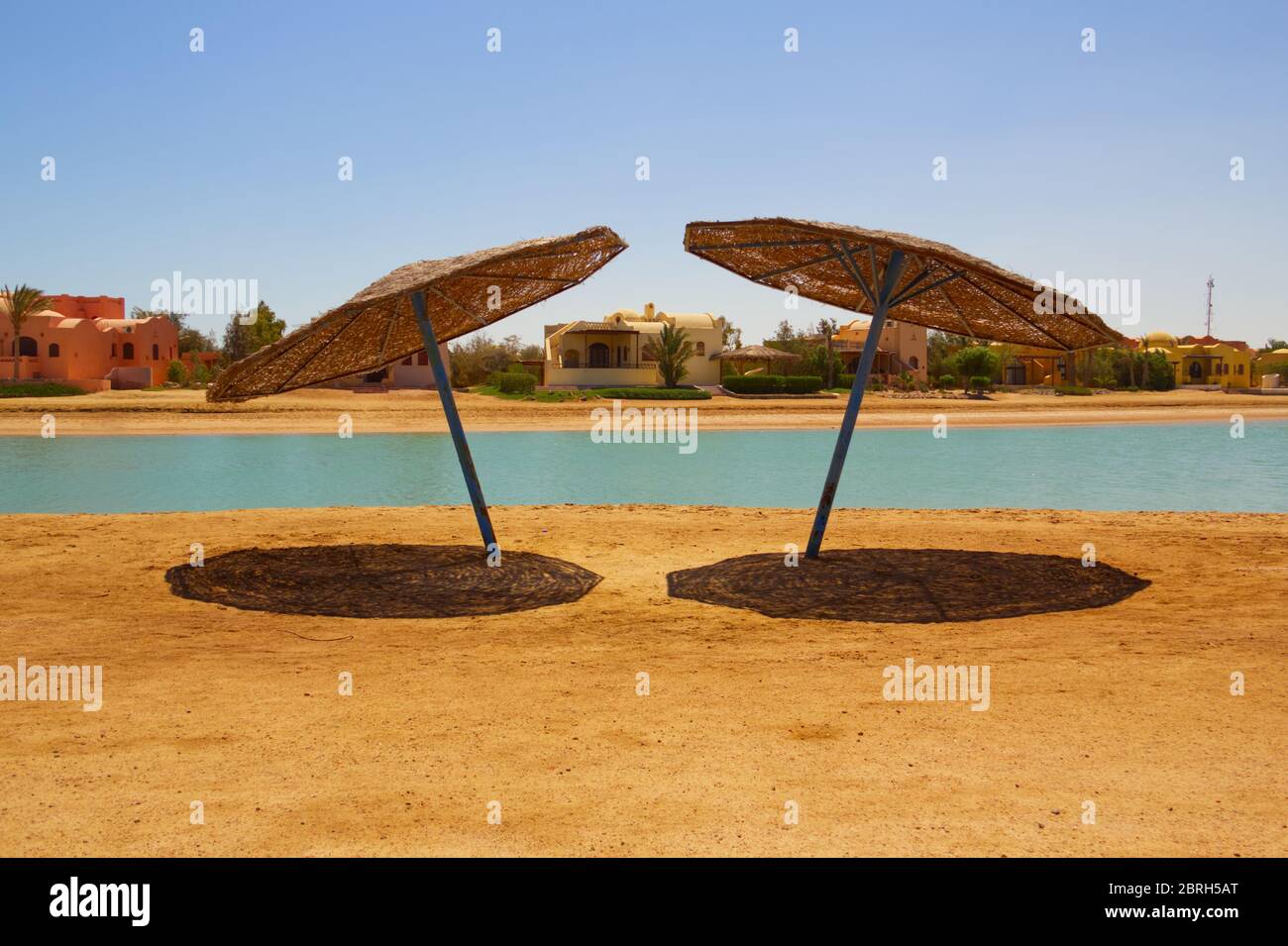 Vista della spiaggia Foto Stock