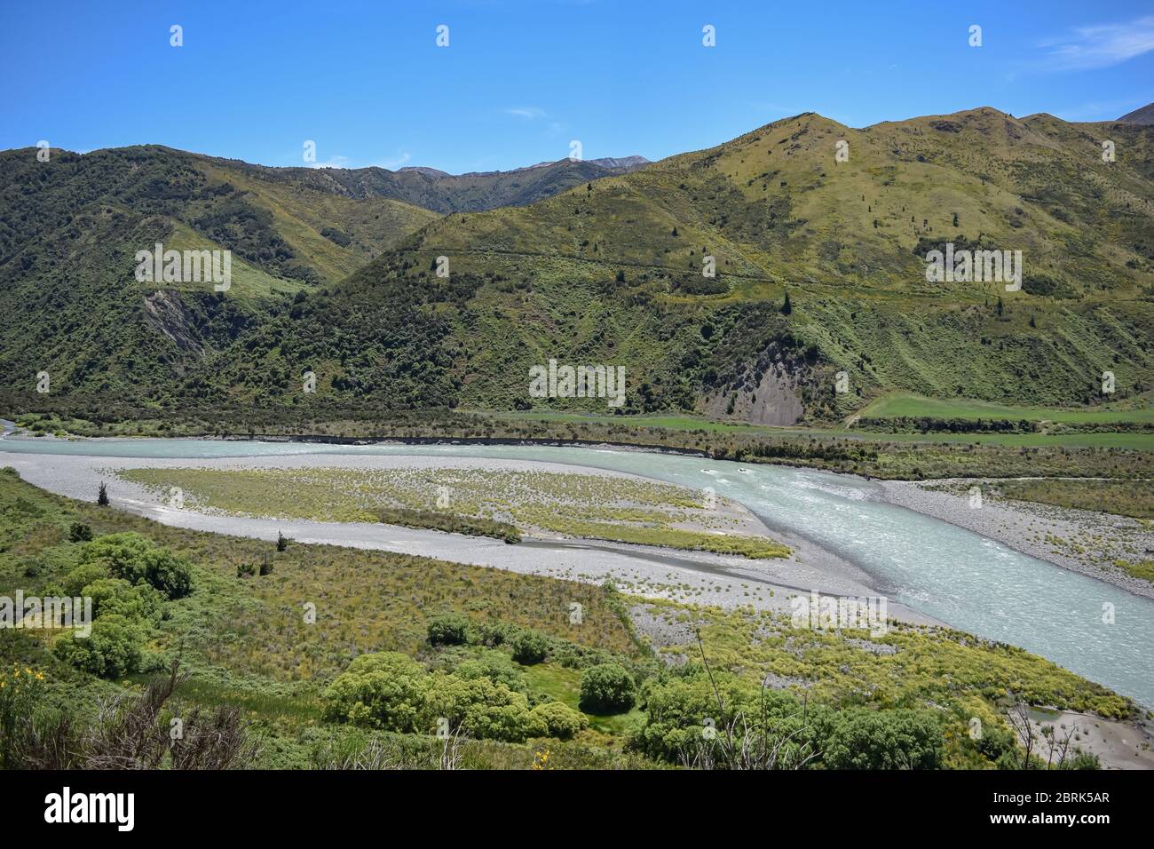 isola del sud, nuova regione di zeland canterbury Foto Stock