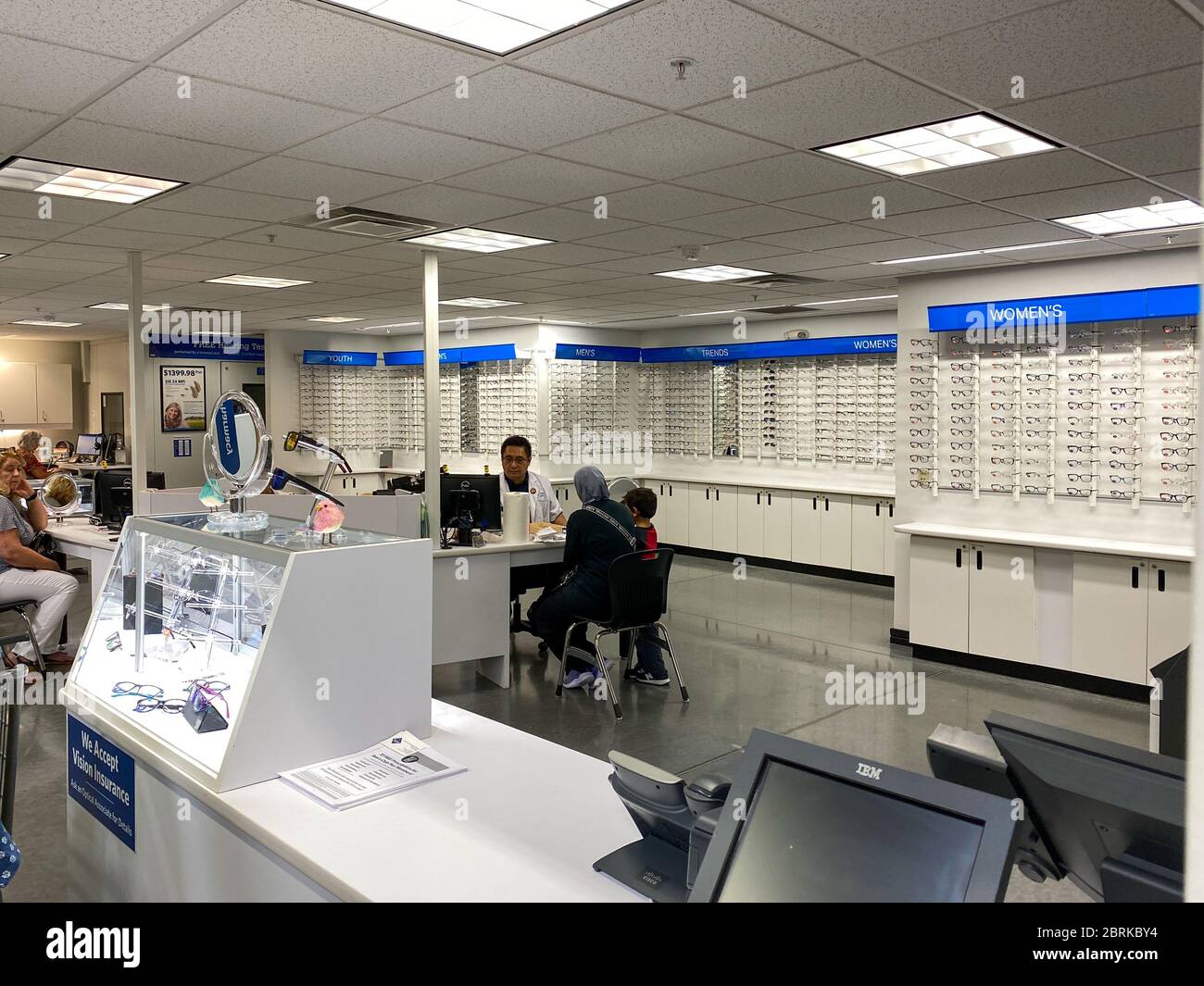 Orlando, FL/USA-2/11/20: Un centro ottico presso un Sams Club di Orlando, FL. Foto Stock