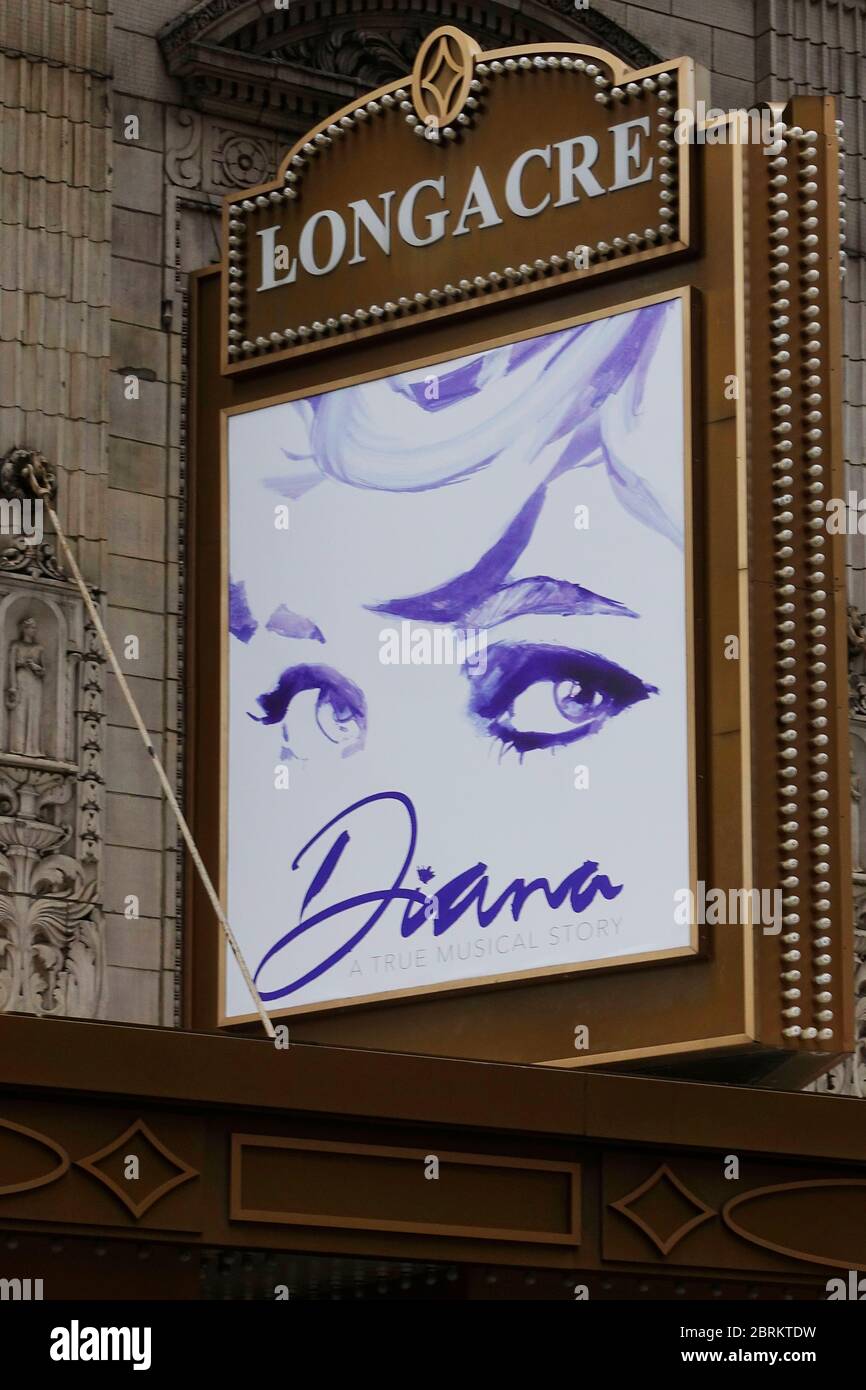 Diana UNA vera storia musicale a Broadway NYC Foto Stock