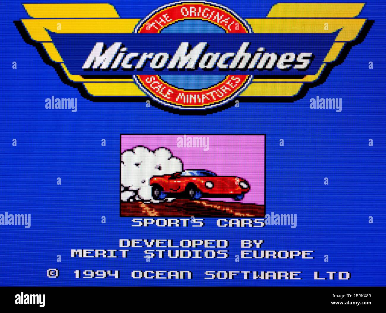 Micro Machines - SNES Super Nintendo - solo per uso editoriale Foto Stock