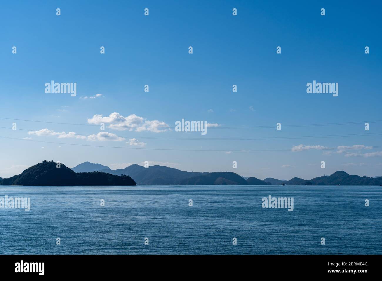 Isole del Mar interno di Seto. Prefettura di Hiroshima, Giappone Foto Stock