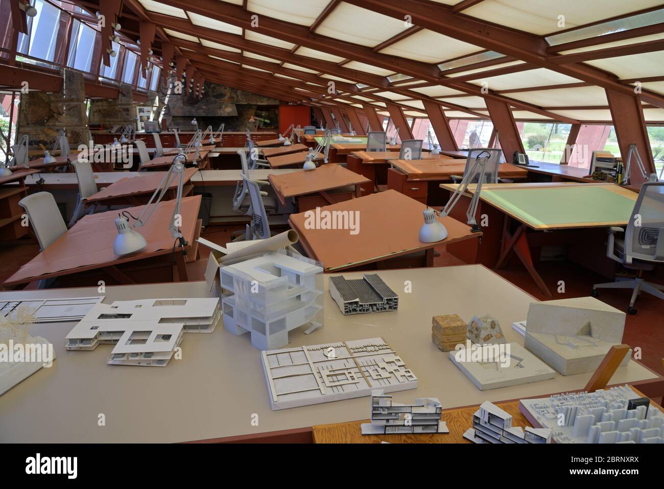 The Taliesin West - Casa invernale di Frank Lloyd Wright, Scottsdale, AZ Foto Stock