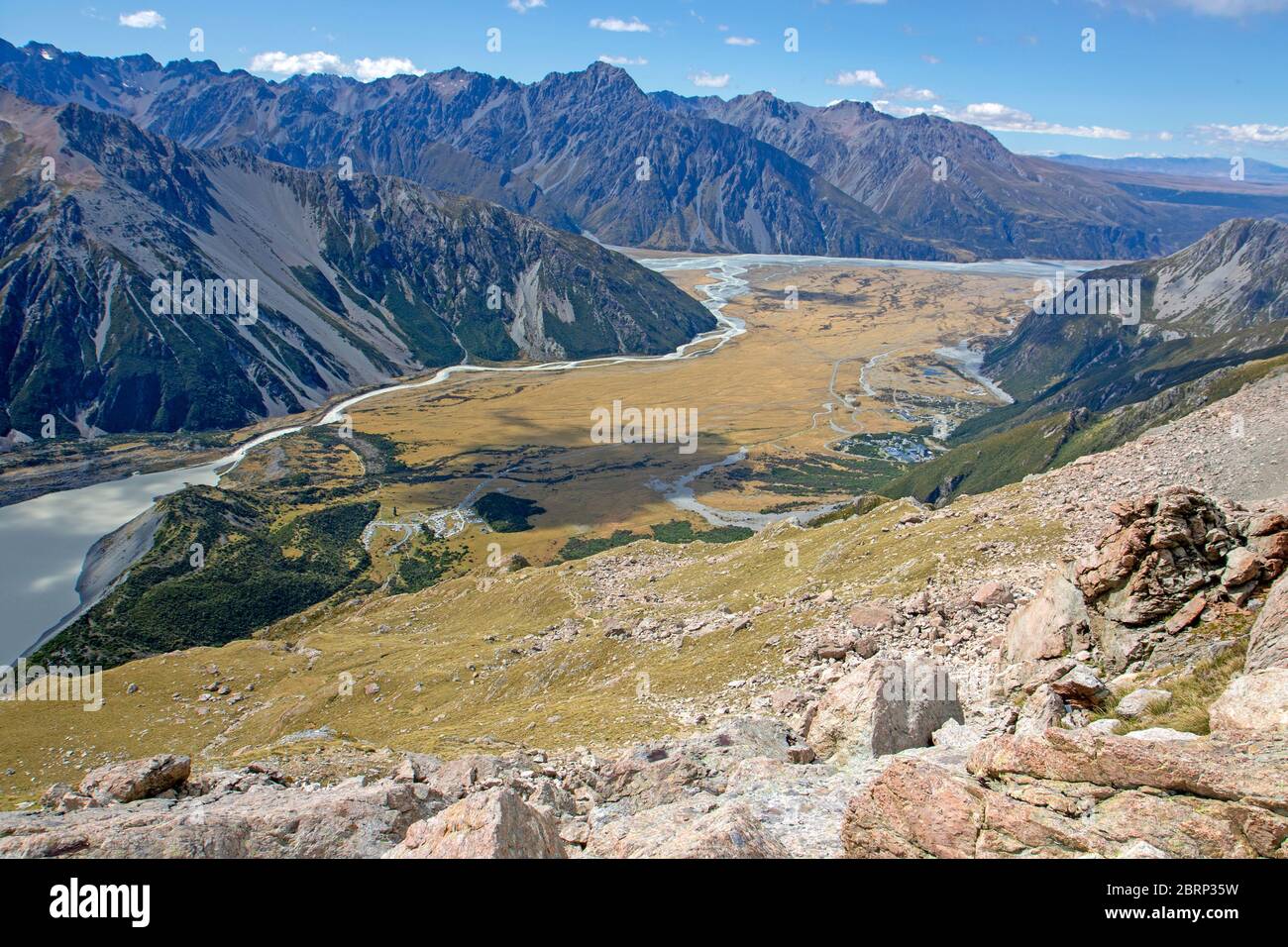 Aoraki/Mt Cook Village Foto Stock