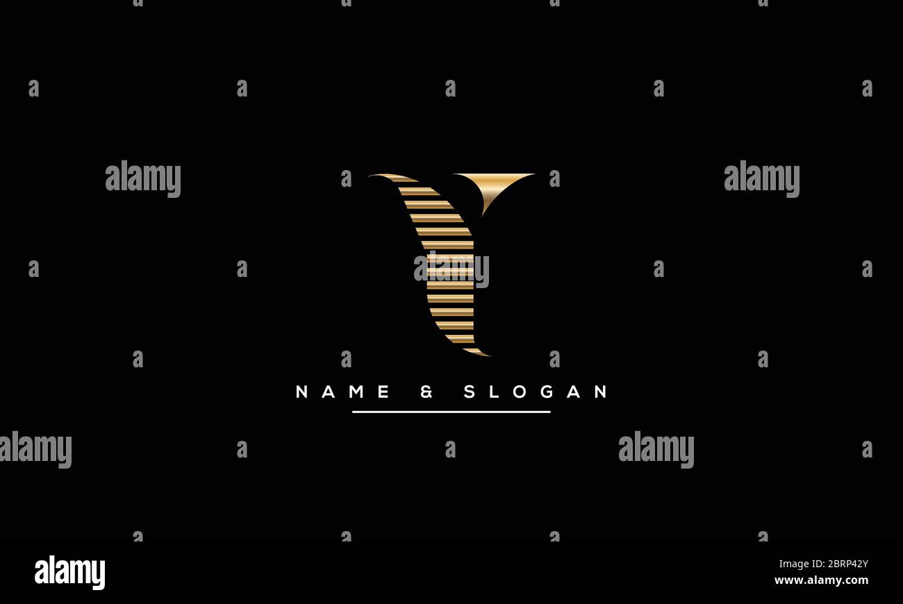 Monogramma con logo Y, YY Illustrazione Vettoriale