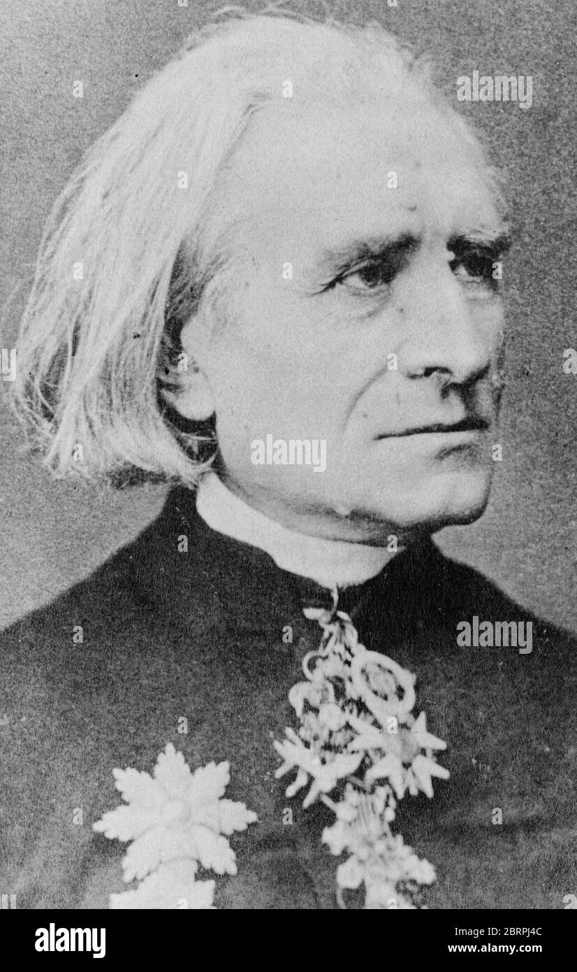 Franz Liszt, circa 1880 Foto Stock