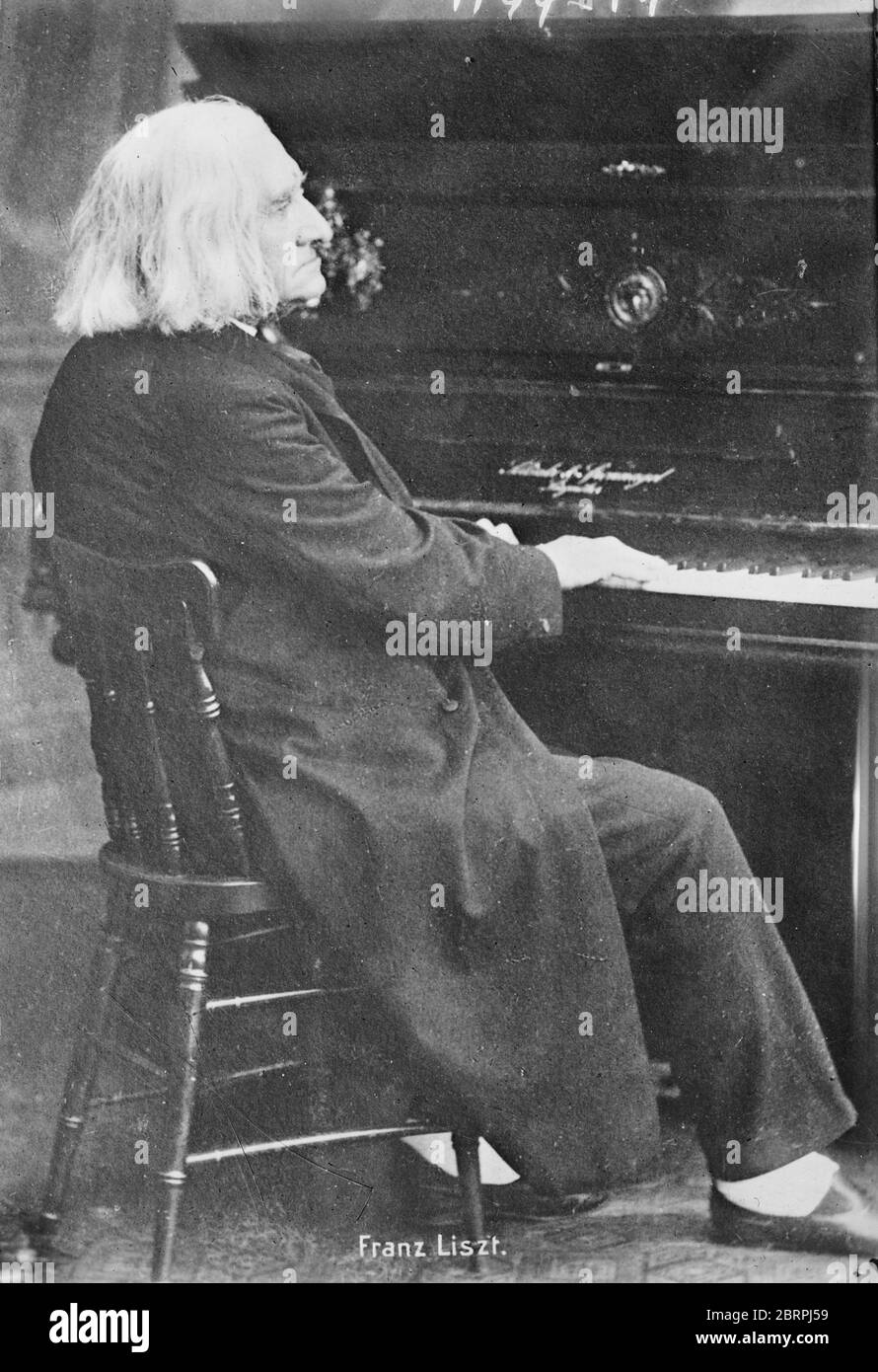 Franz Liszt nei suoi anni successivi Foto Stock