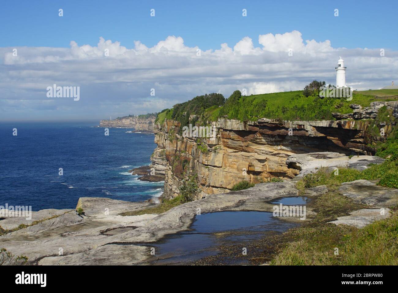 Paesaggio Cliffscape di Sydney da Vaucluse a Bondi Foto Stock