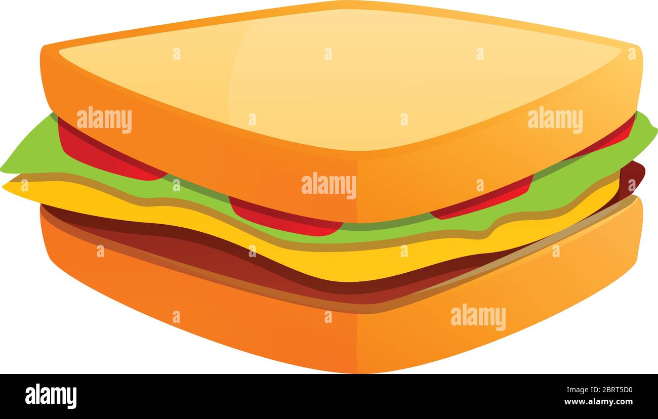 Icona barra a sandwich. Cartoon di icona vettore barra sandwich per il web design isolato su sfondo bianco Illustrazione Vettoriale