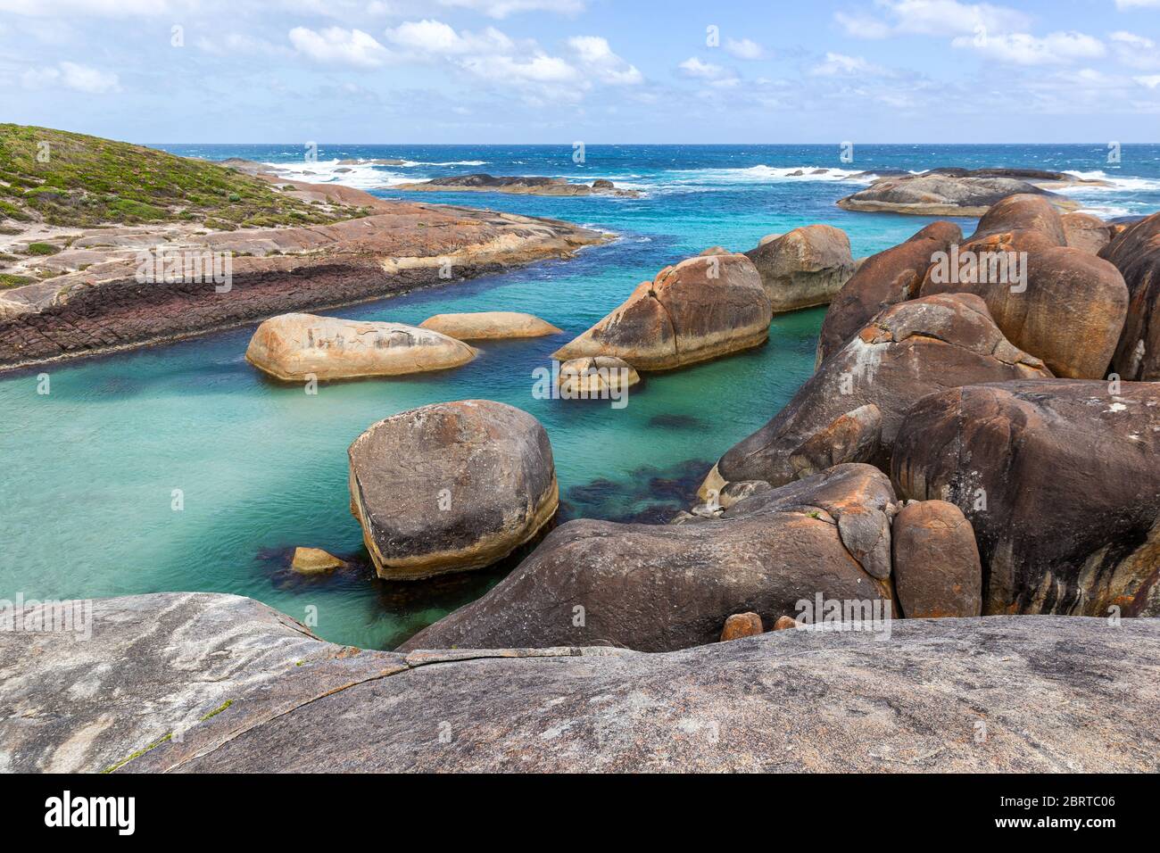 Spiaggia incredibile di Albany, chiamata Elephant Rock. Sud dell'australia occidentale Foto Stock