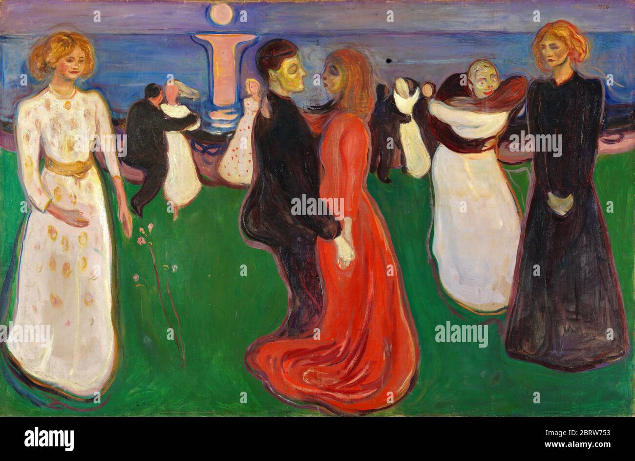 Edvard Munch, la Danza della vita, olio su tela, circa 1899-1900 Foto Stock