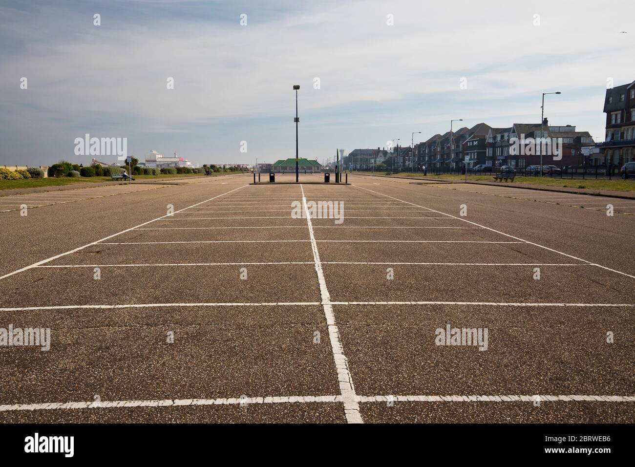 20 maggio 2020. Great Yarmouth, Regno Unito. I parcheggi rimangono chiusi a Great Yarmouth, a seguito delle restrizioni pandemiche. I funzionari sono invitati a tenere lontano dalla località balneare di Norfolk durante le vacanze della Spring Bank. Foto Stock