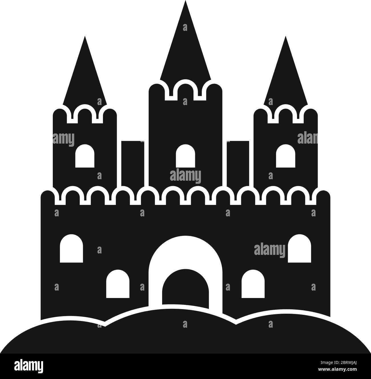 Icona del palazzo di sabbia. Semplice illustrazione di sabbia palazzo icona vettore per web design isolato su sfondo bianco Immagine e Vettoriale - Alamy