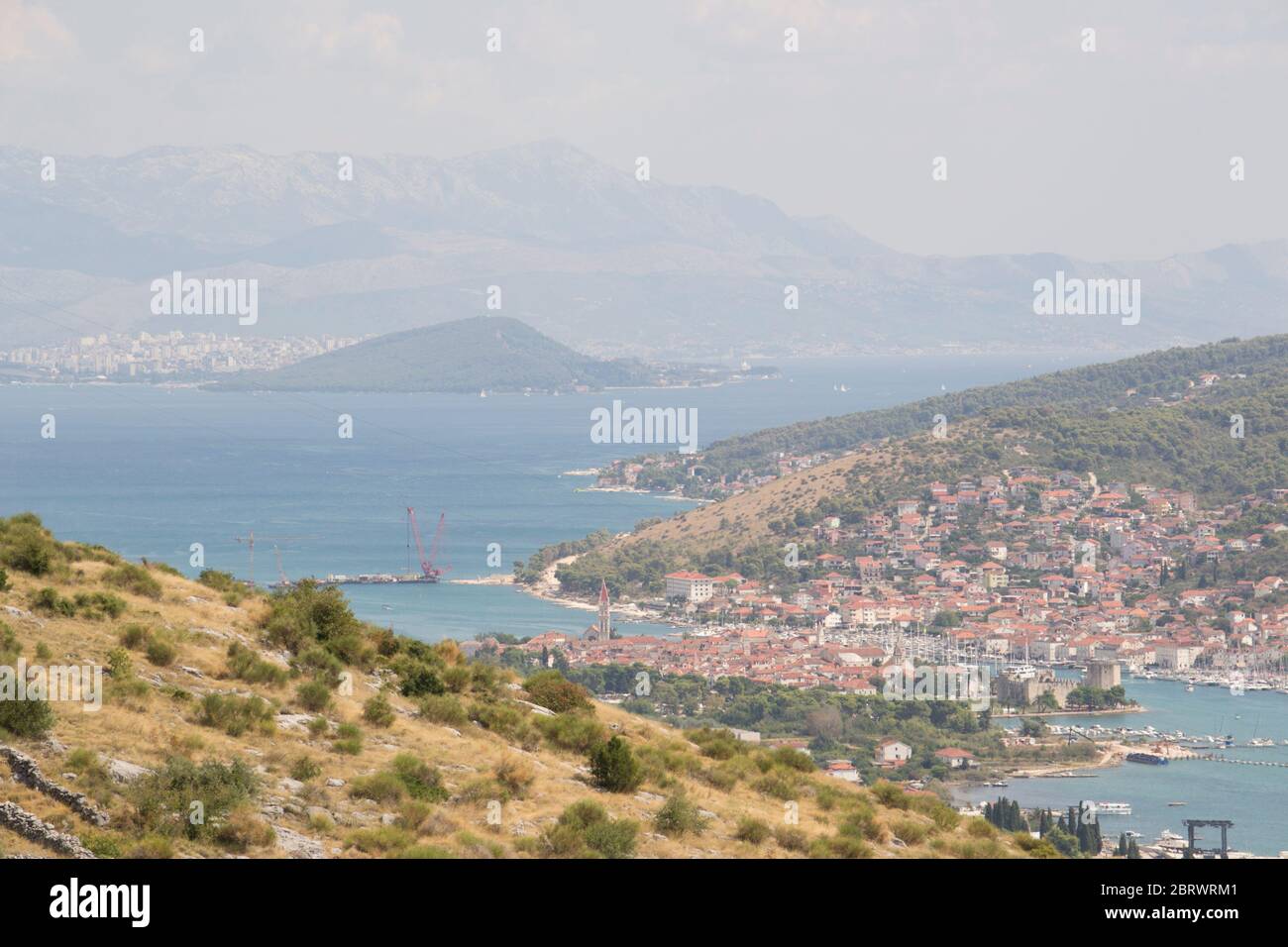 Trogir, Croazia - 3 settembre 2017 : Trogir è una città storica e porto sulla costa adriatica nella contea di Spalato-Dalmazia, Croazia. Foto Stock