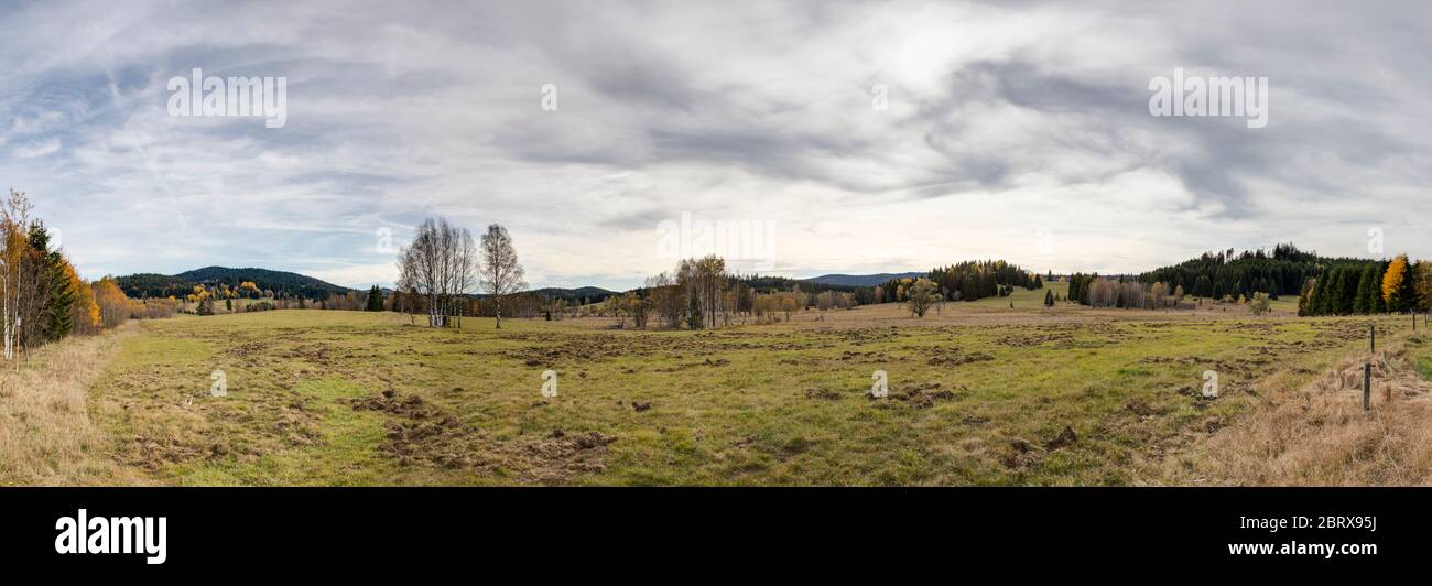 Landschaft im Boehmerwald Foto Stock