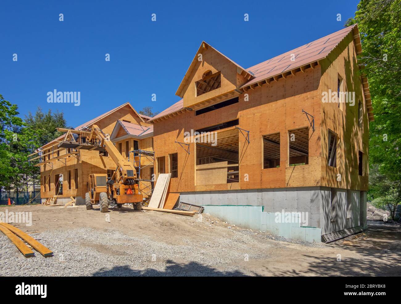 Casa di nuova costruzione sito in periferia Foto Stock