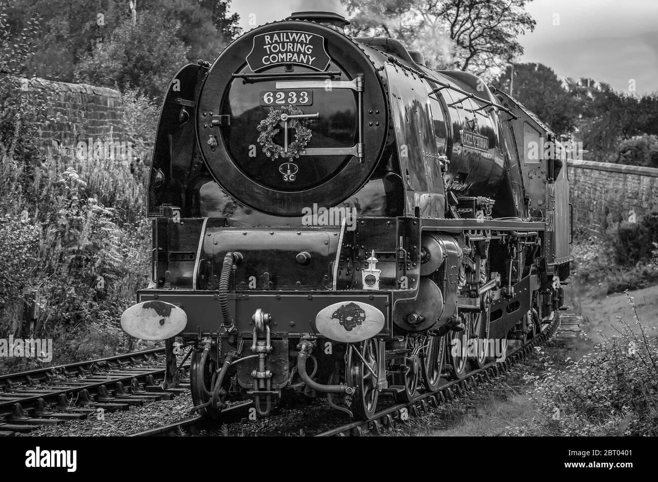 No.46233 'Duchess di Sutherland' la Midland e ferrovia scozzese (LMS) Principessa incoronazione classe 4-6-2 'Pacific' tipo di locomotiva a vapore costruita nel 1938. Foto Stock
