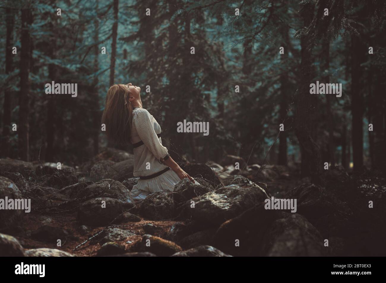 Madre natura abbraccio pacifico Foto Stock