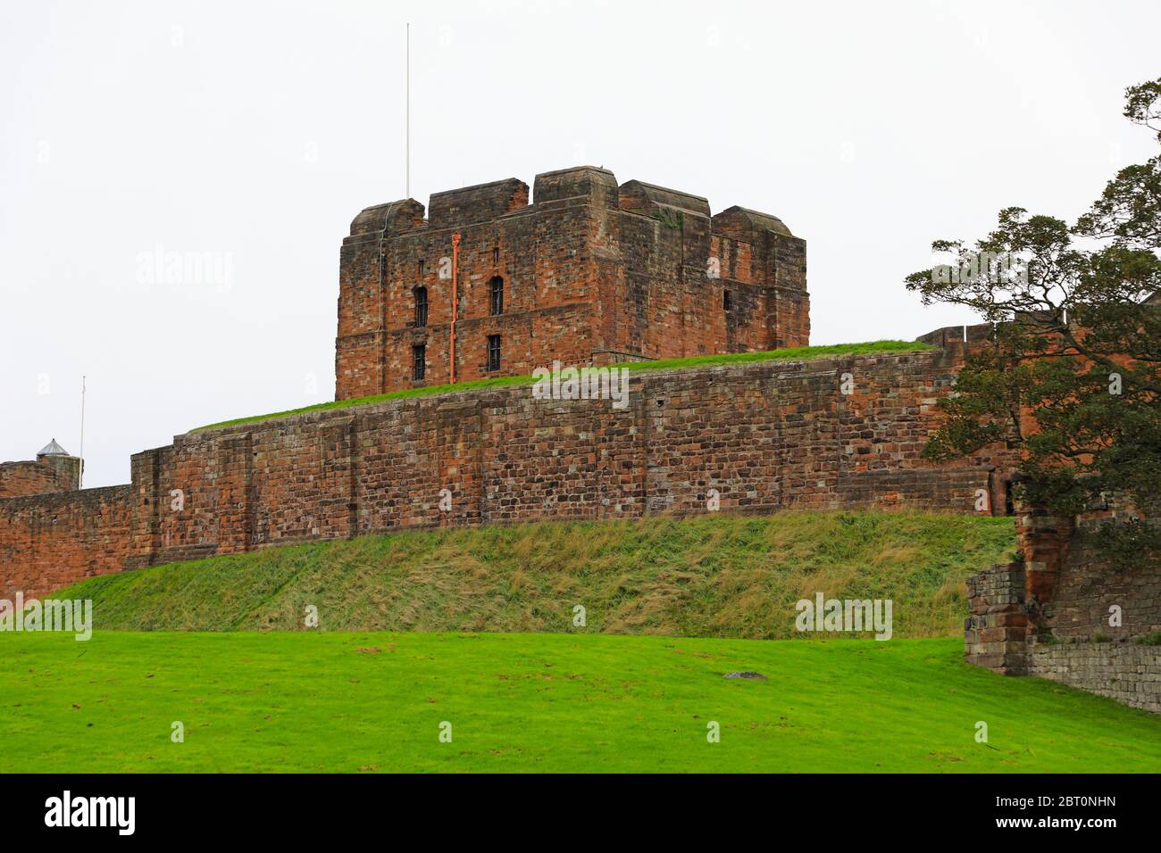 Carlisle Castle, Carlisle, Cumbria, Inghilterra, Regno Unito Foto Stock