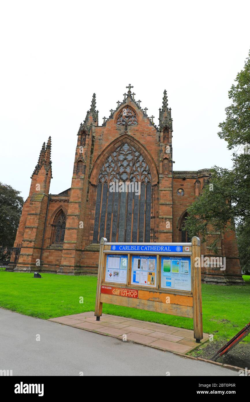 Carlisle Cathedral, Cumbria, Inghilterra, Regno Unito Foto Stock