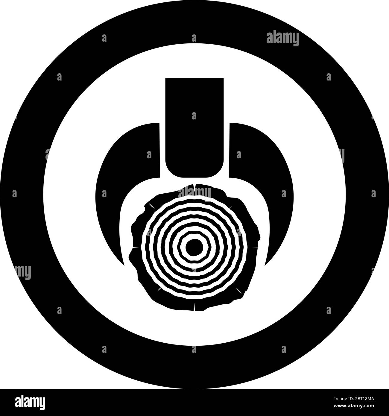 Trasporto di legname di trasporto di nave di carico speciale dispositivo di sollevamento di tronco di albero di carico operazioni di registrazione Skidder veicolo forestale trattore di legname spedizioniere icona in Illustrazione Vettoriale