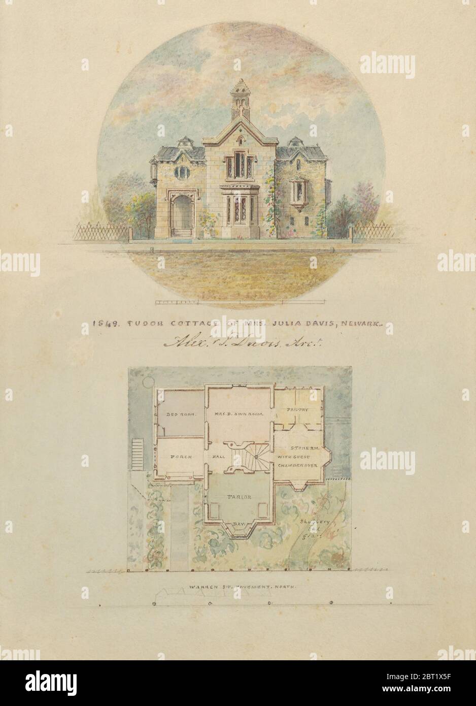 Kirri Cottage per Julia Jackson Davis, 1849. Foto Stock
