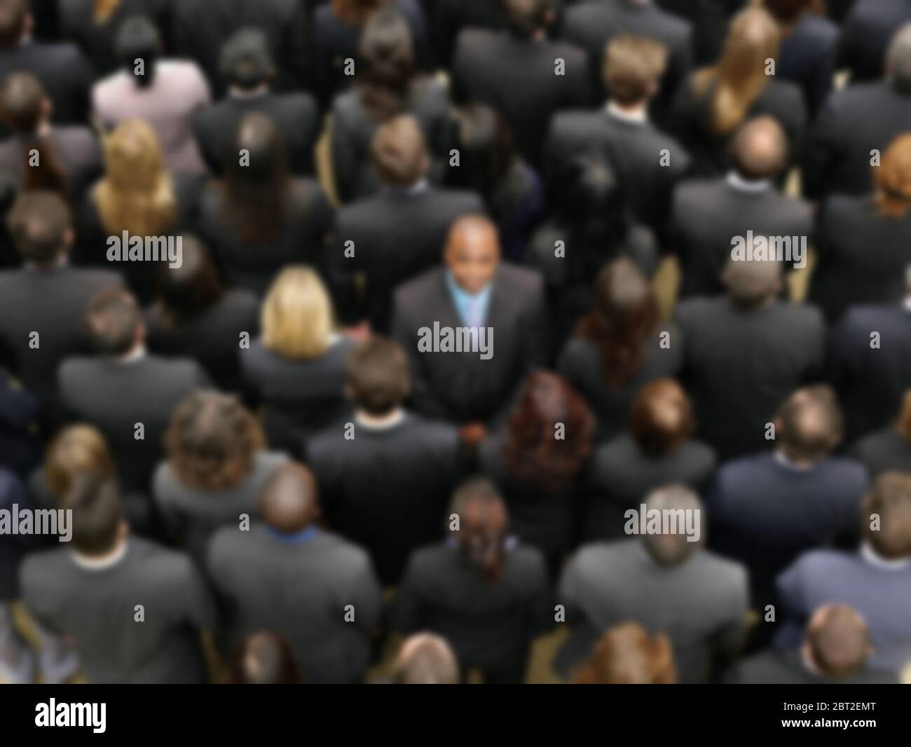 Foto sfocata della folla di gruppi aziendali Foto Stock