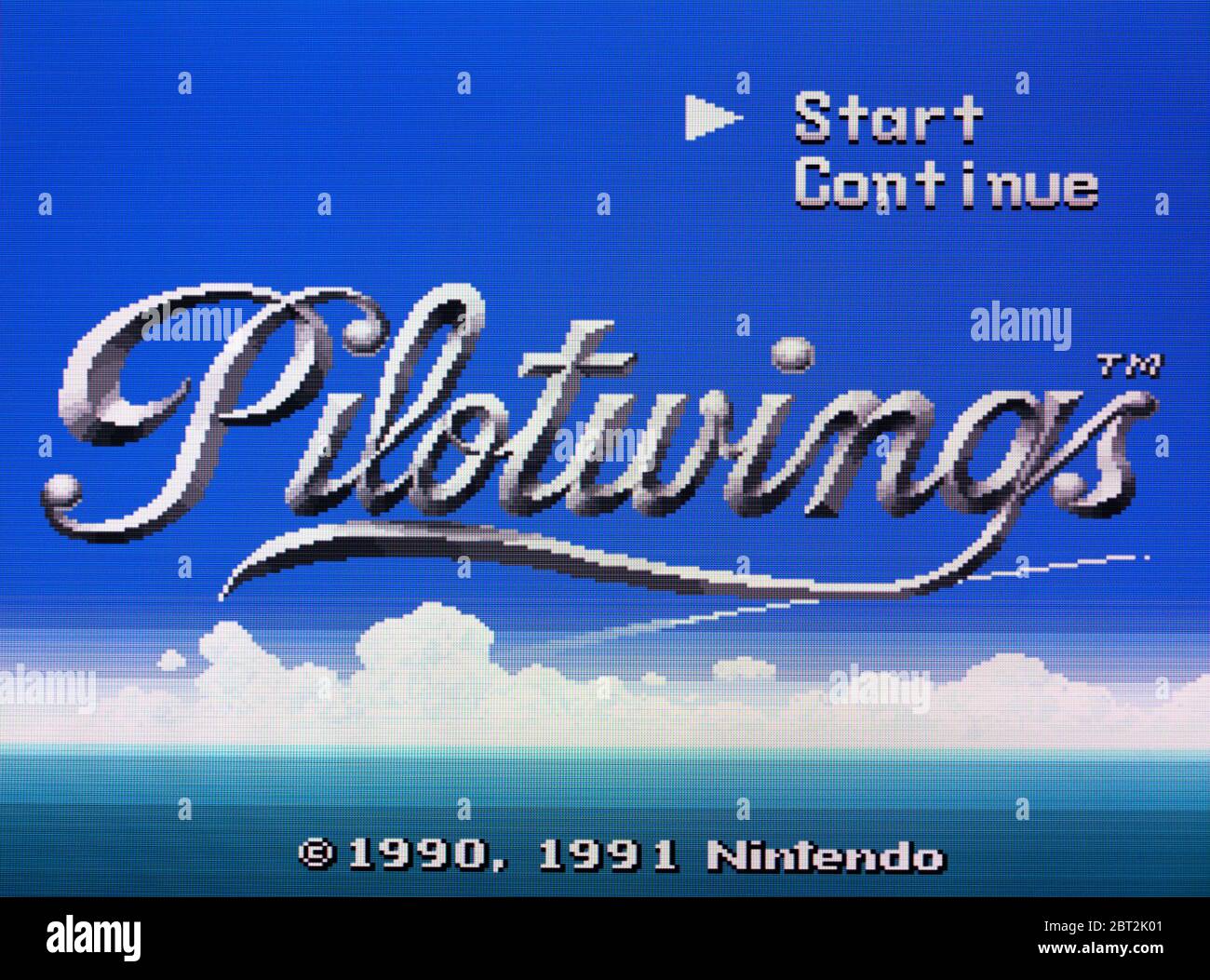 Pilotwings Pilot Wings - SNES Super Nintendo - solo per uso editoriale Foto Stock