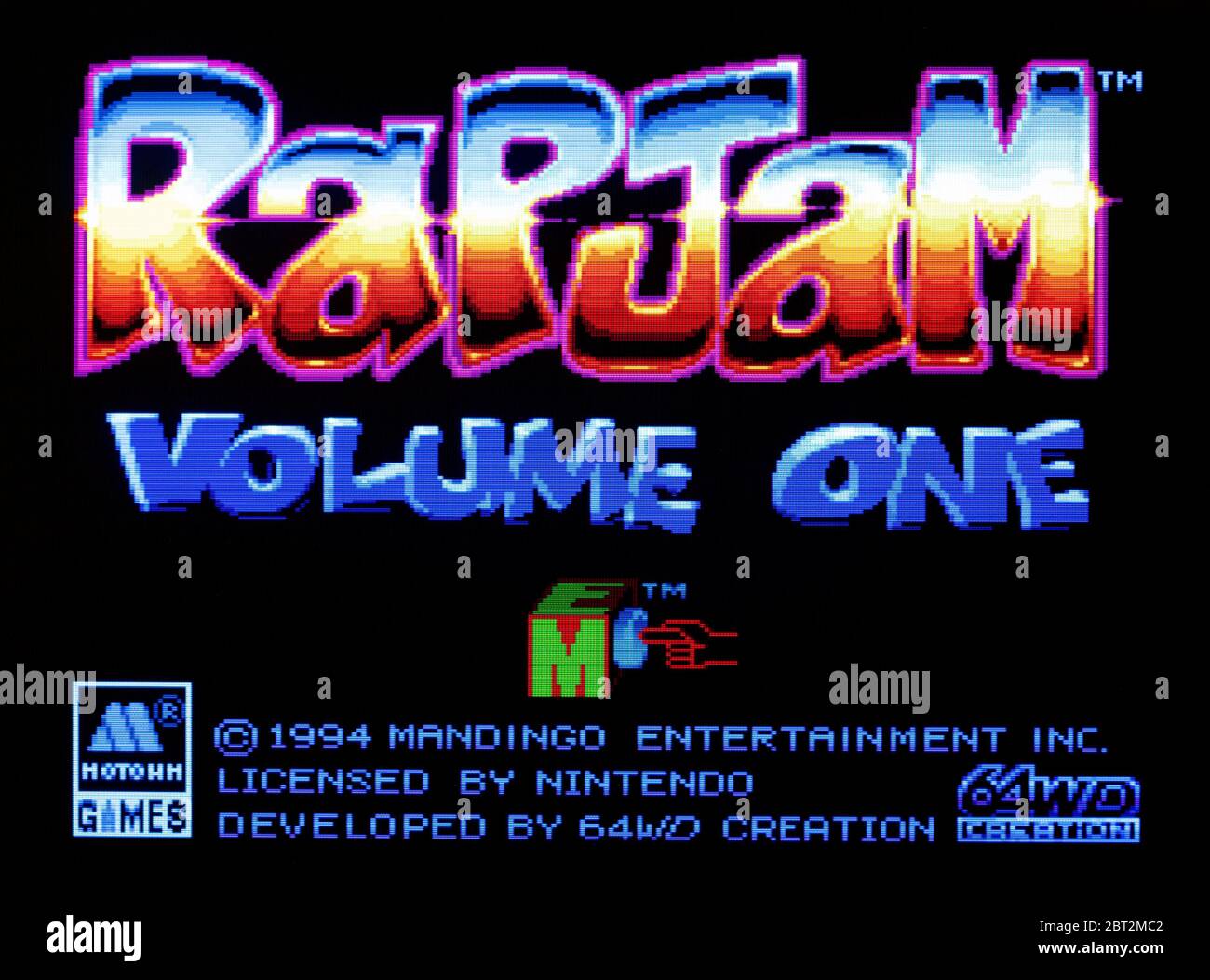 RapJam Volume One - SNES Super Nintendo - solo per uso editoriale Foto Stock