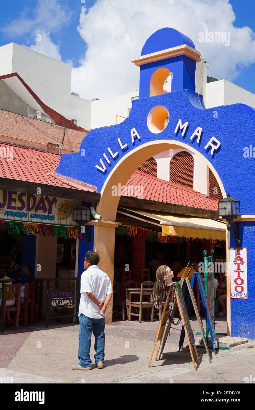 Villa Mar Arch a San Miguel, Isola di Cozumel, Quintana Roo, Messico Foto Stock