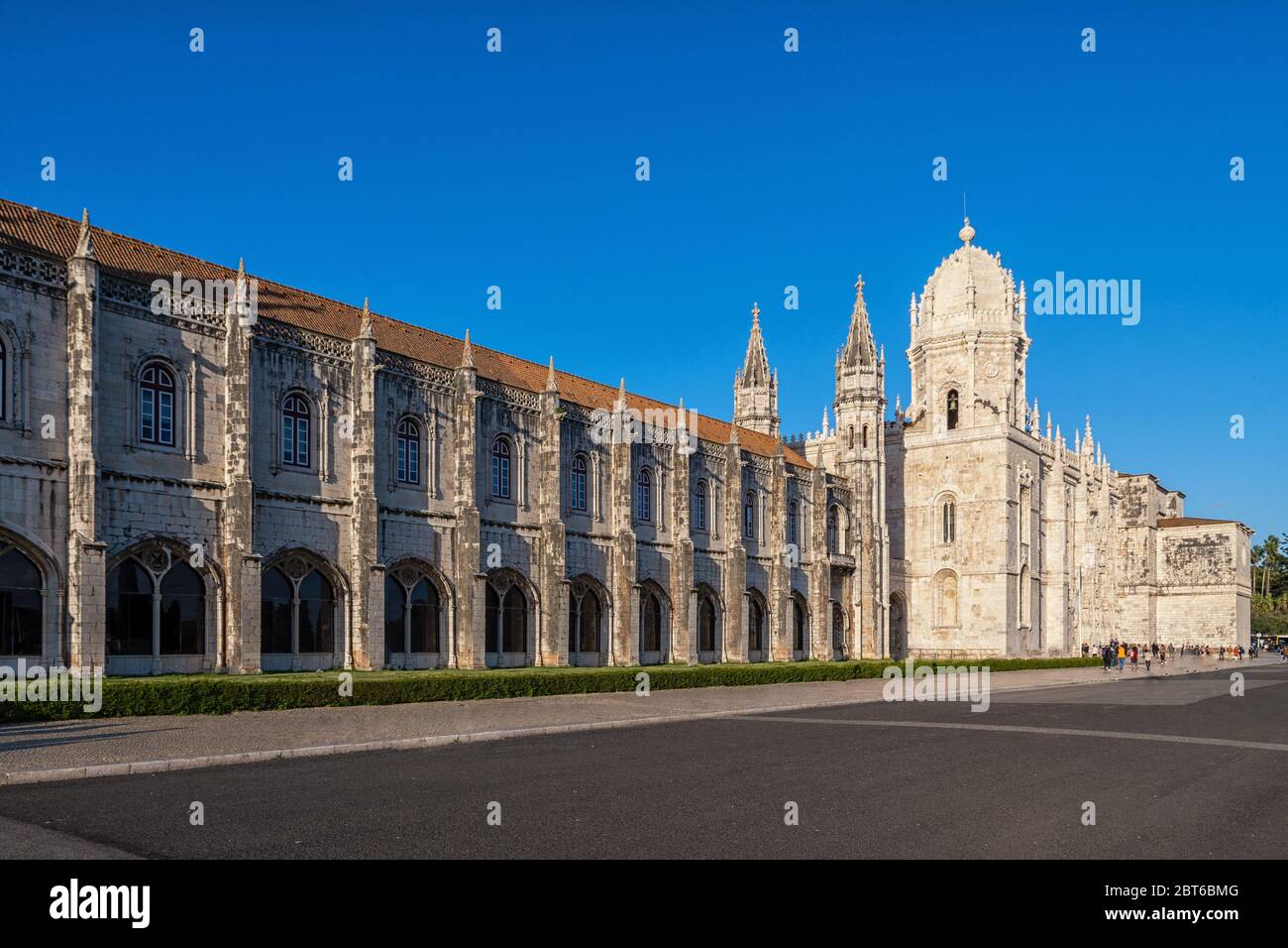 Il monastero di Mosteiro dos Jerónimos a Lisbona Foto Stock