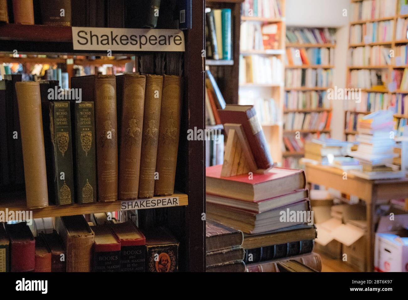 Wigtown Book Festival dettagli di Bookshop e ritiro scrittori Foto Stock