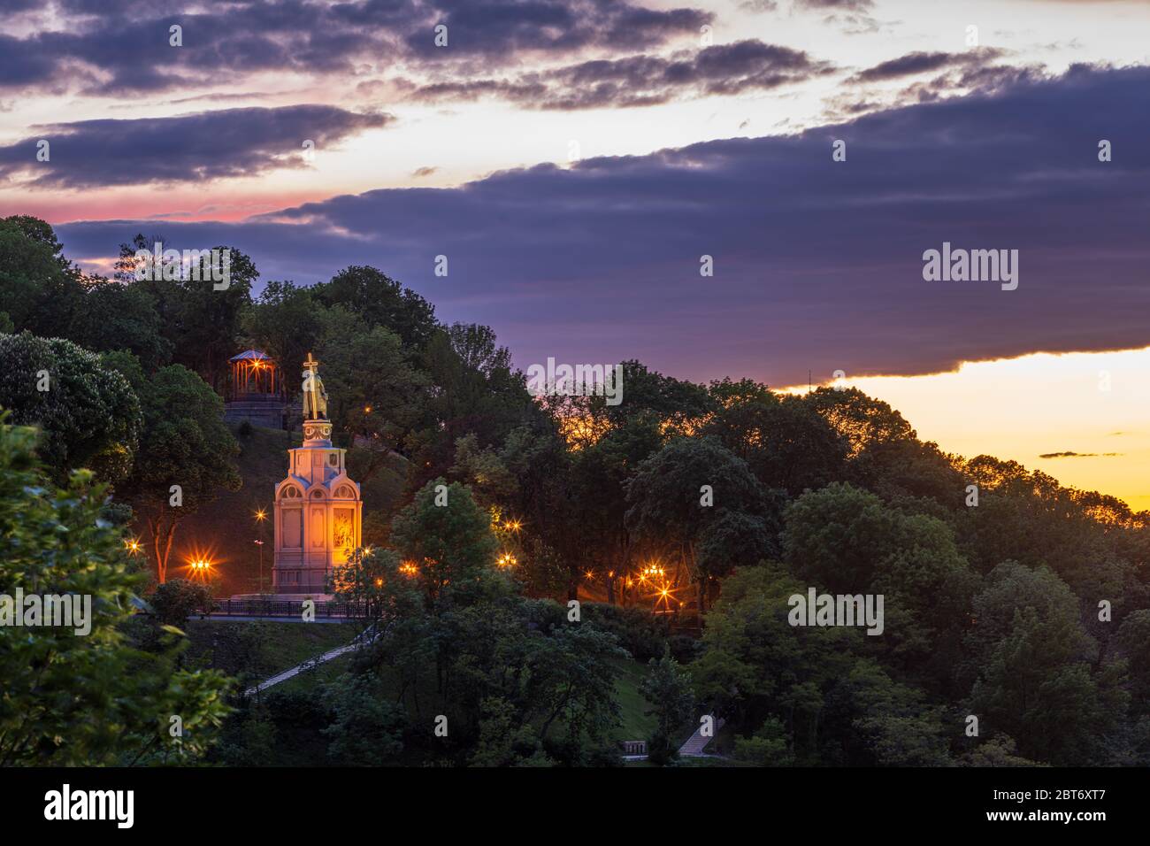 Il Monumento di Saint Vladimir è un monumento che si trova a Kiev, Ucraina Foto Stock