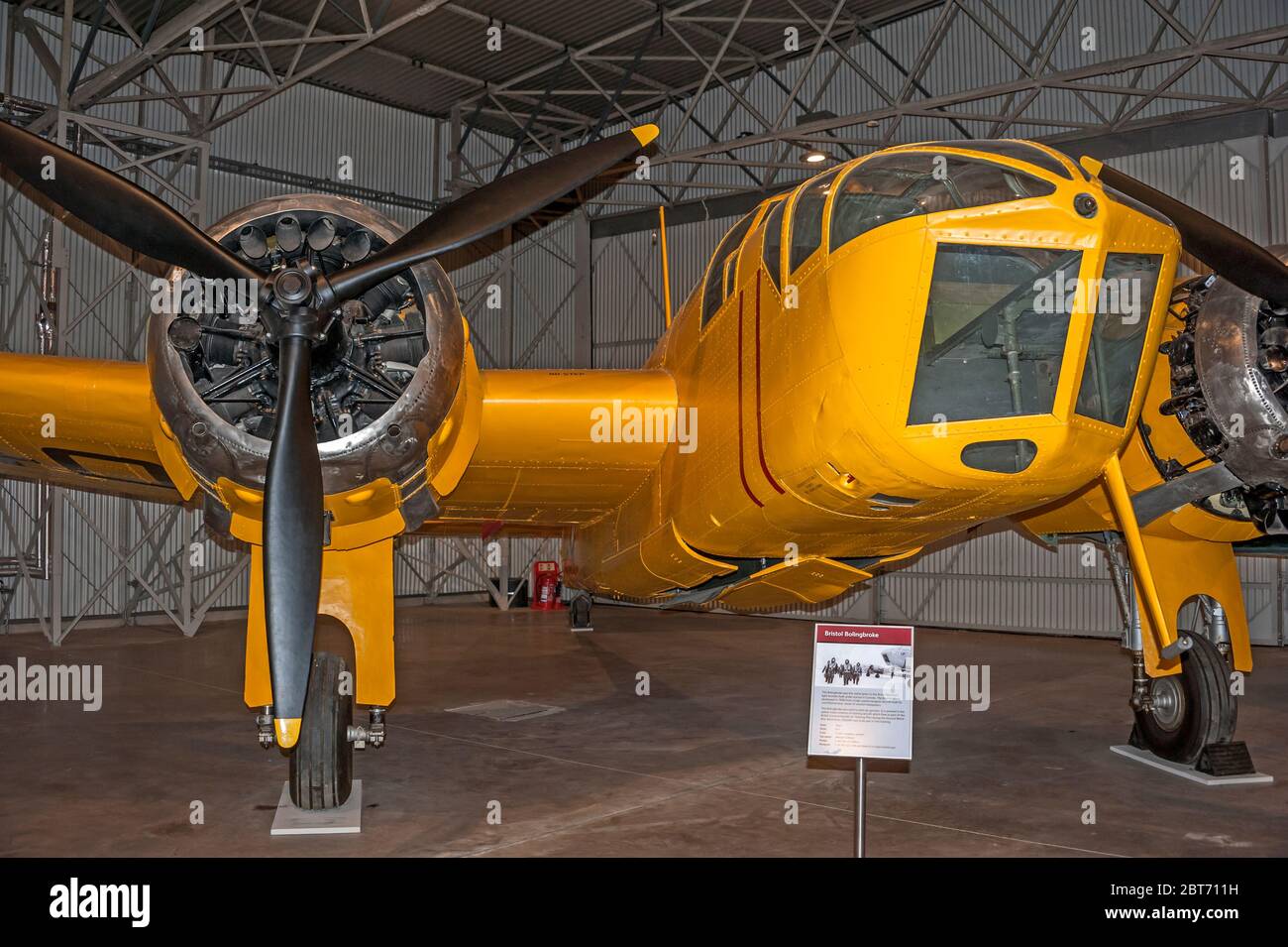 Il canadese costruì la seconda guerra mondiale Bristol Bolingbroke, un velivolo di pattuglia marittima esposto al Museo Nazionale Scozzese di Flight East Fortune, Scozia, Regno Unito Foto Stock