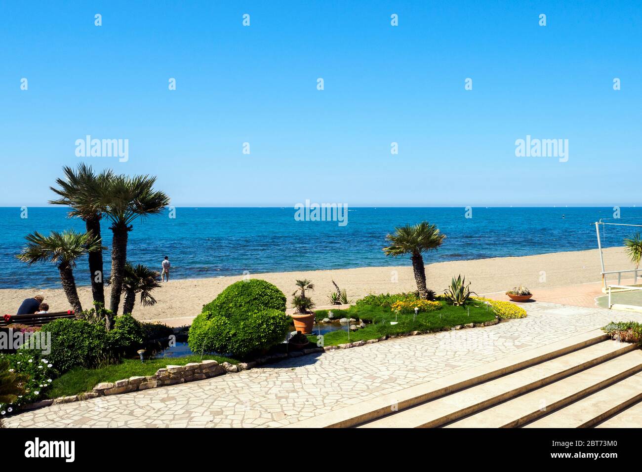 Lungomare di Ostia Lido - Roma, Italia Foto Stock