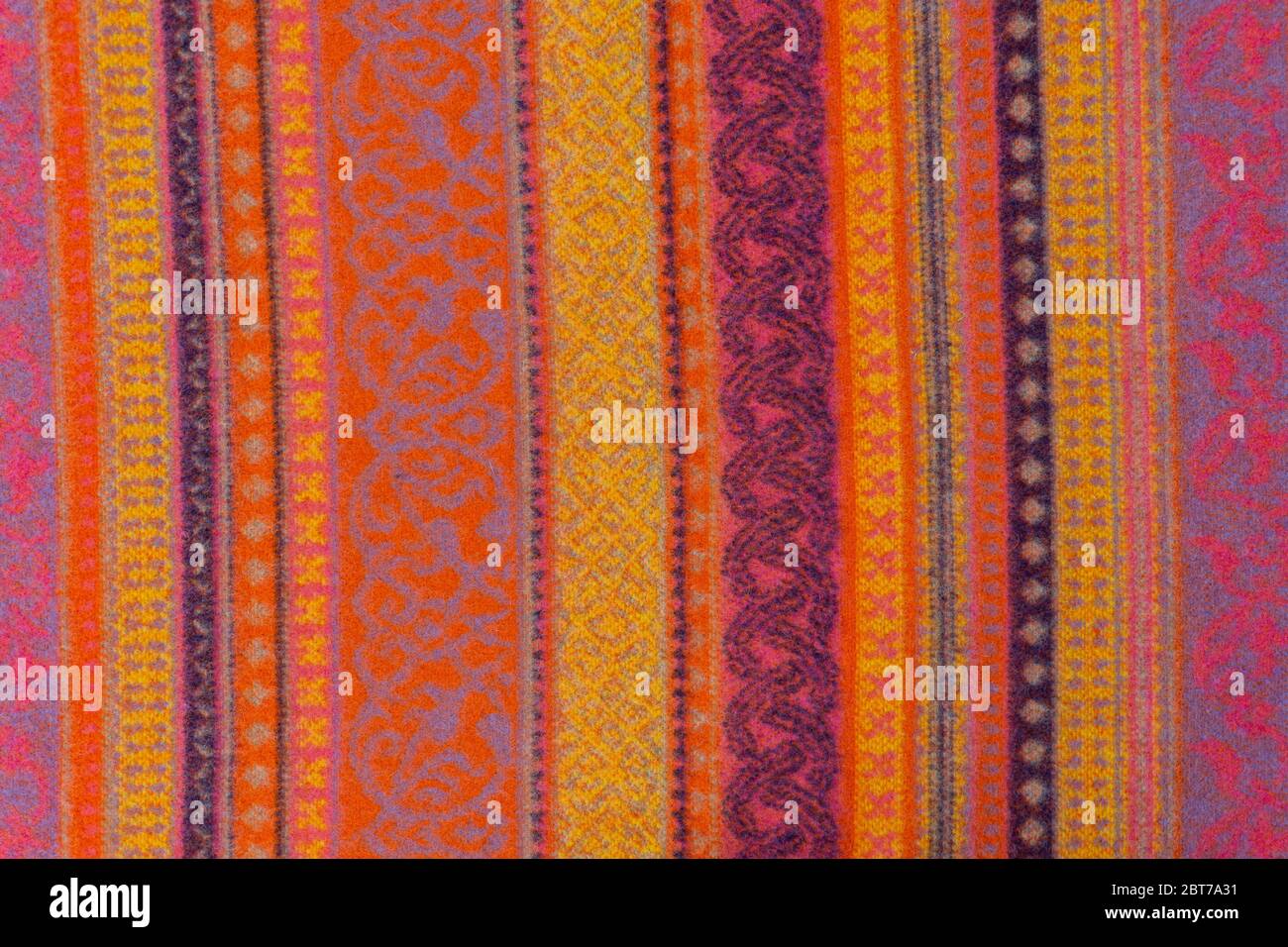 texture e stampa a sciarpa Foto Stock