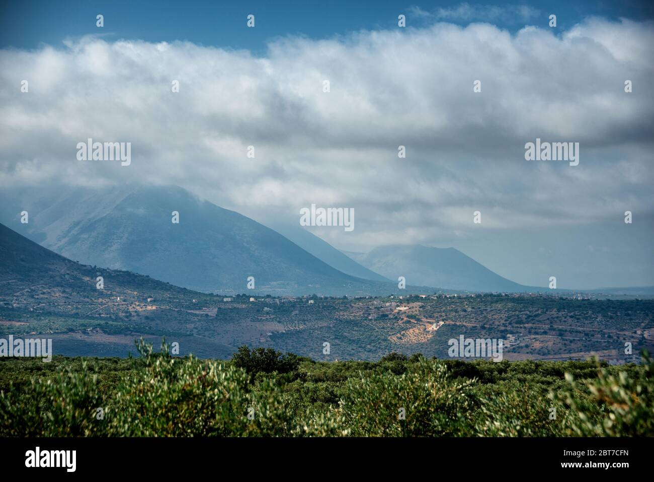 Incredibile vista panoramica di Exo mani vicino Areopoli, Peleponnes, Grecia Foto Stock