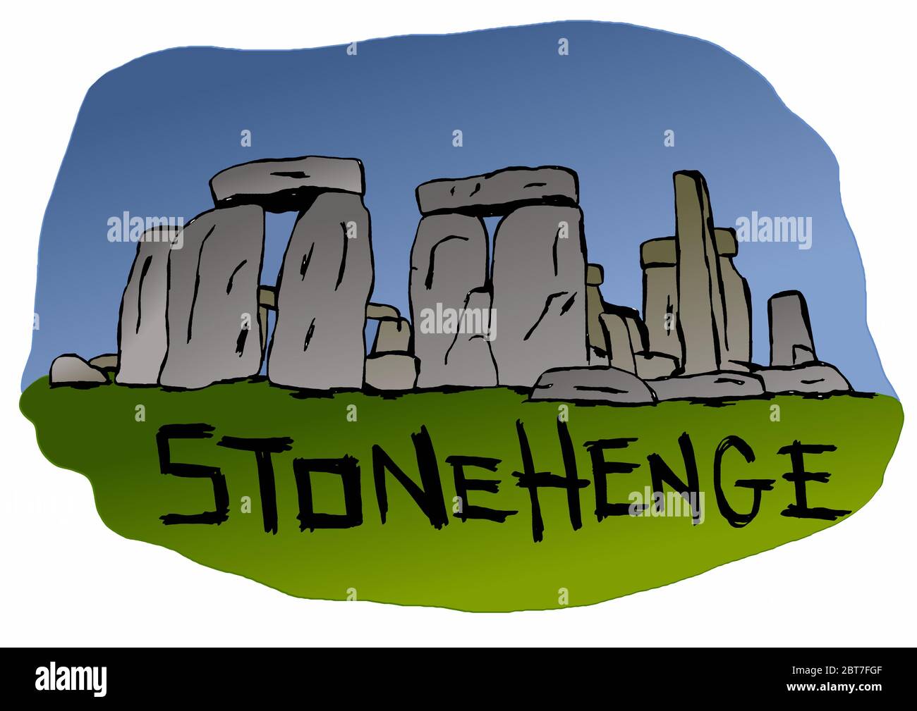 Pietre stonehenge in piedi in Inghilterra Foto Stock
