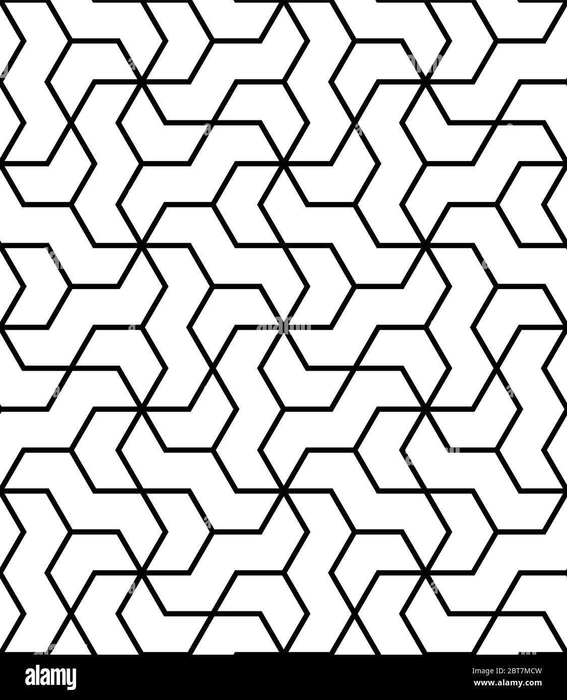Modello vettoriale senza giunture geometriche islamiche. Sfondo geometrico arabo senza cuciture Illustrazione Vettoriale