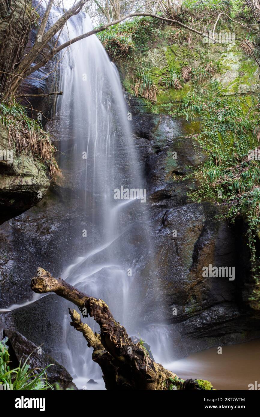 Cascata di Routin Lynn Foto Stock