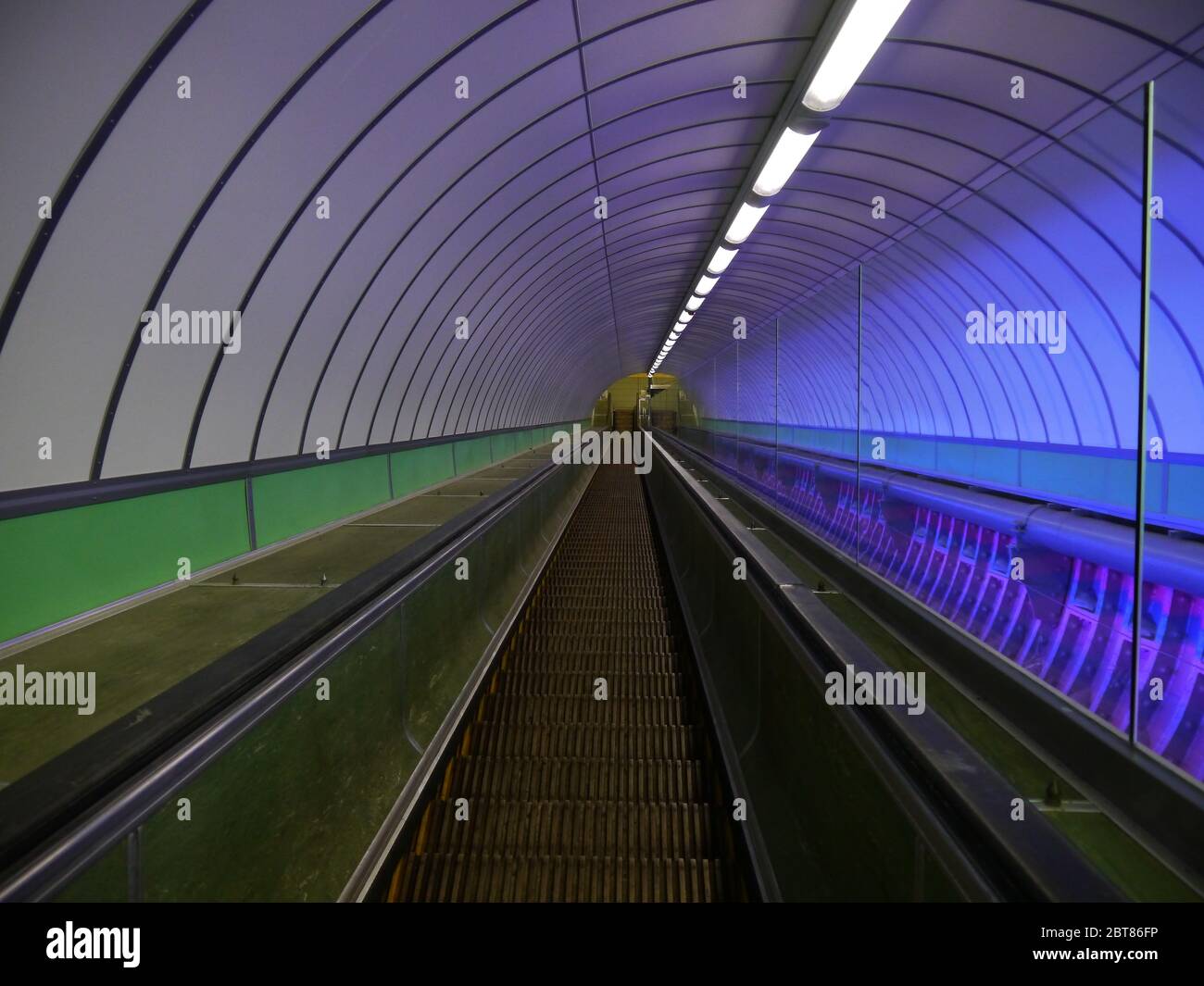 Tunnel pedonale di Tyne Foto Stock