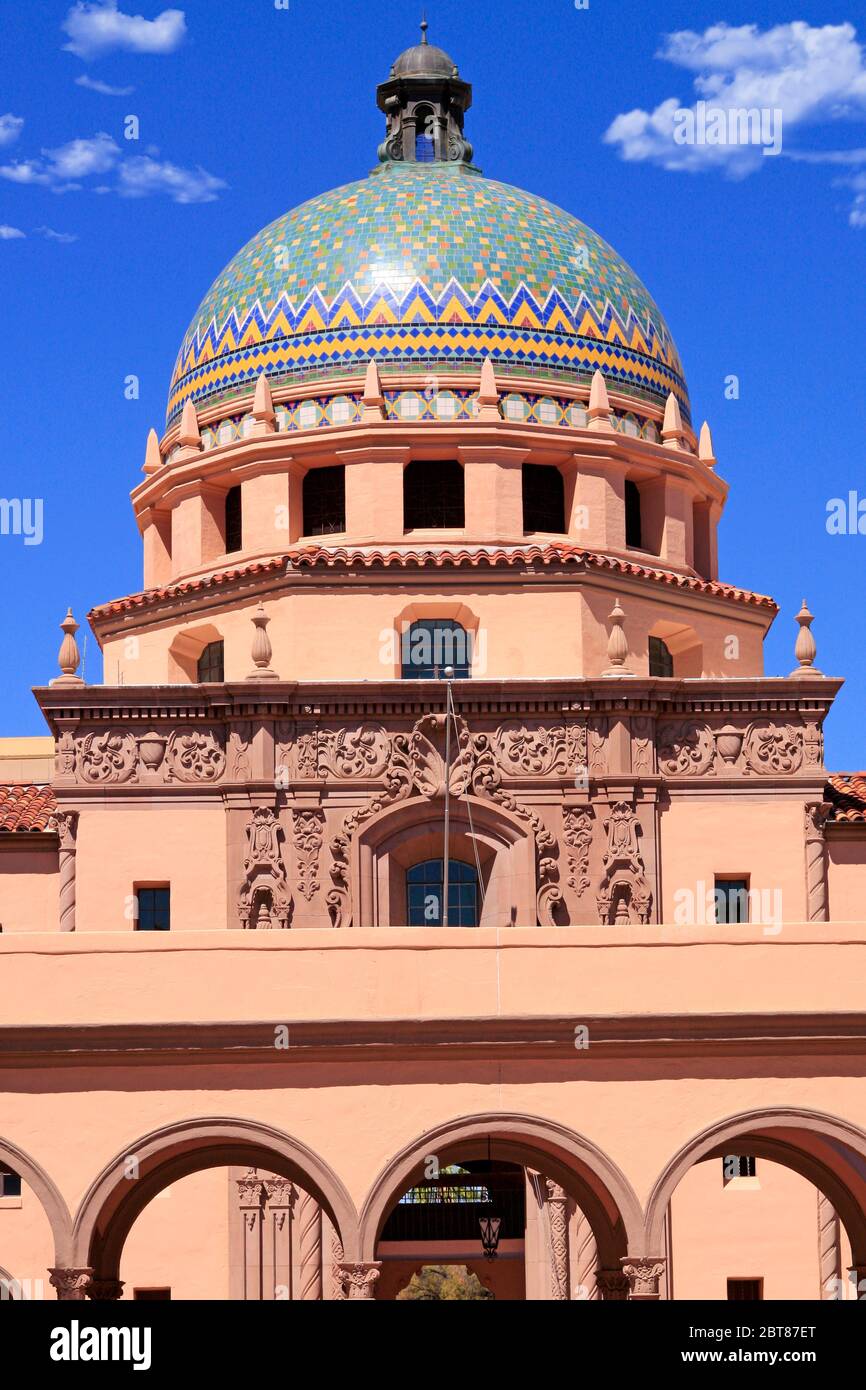 Lo storico tribunale della contea di Pima, costruito nel 1928 nel centro di Tucson, Arizona Foto Stock