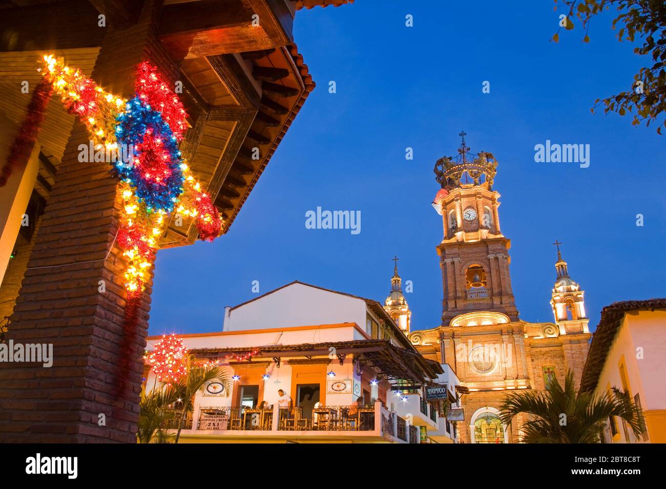 Cattedrale di nostra Signora di Guadalupe, Puerto Vallarta, Stato di Jalisco, Messico Foto Stock