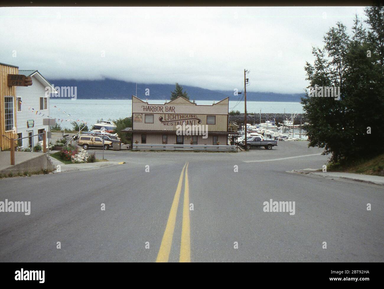 Guarda il bar del porto di Haines, Alaska Foto Stock